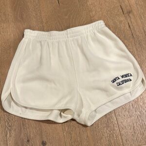 Brandy Melville Cream Athletic Shorts
